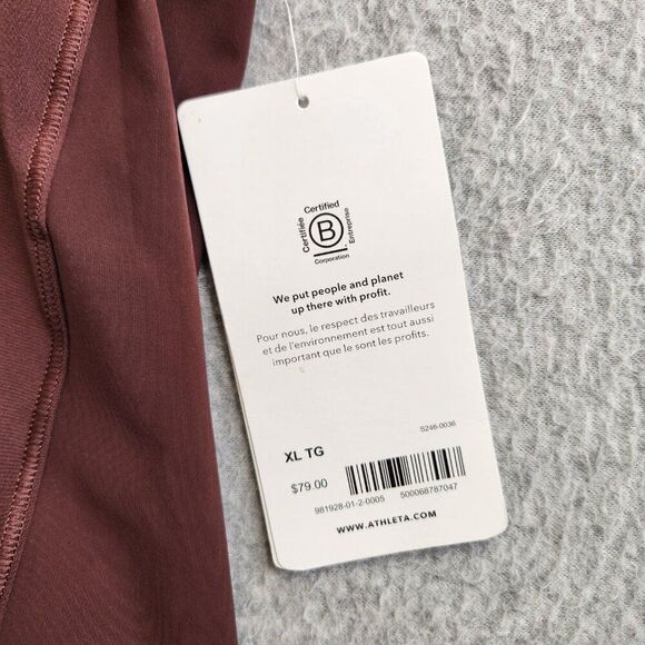 Athleta Top Womens XL Brown Ultimate Gaiter Running Cycling Bike Trail Riding - Picture 13 of 16